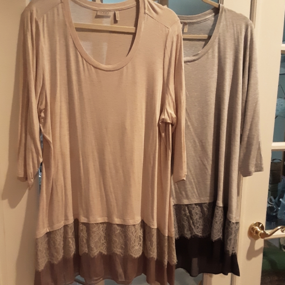 Pair of Logo Brand Tops